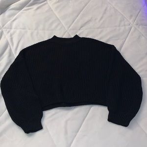 FOREVER 21 Mock neck crop sweater